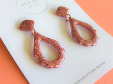 Load image into Gallery viewer, Random Resin - Dusty Pink Frill Dangle
