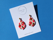 Load image into Gallery viewer, STRAWBERRY KISSES - Gem Dangle with gold ball top
