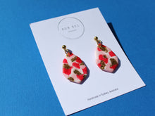 Load image into Gallery viewer, STRAWBERRY KISSES - Gem Dangle with gold ball top
