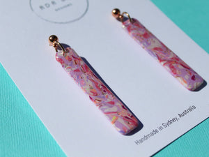 VERSAILLES - Stick Dangle with rose gold ball top No.2