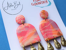 Load image into Gallery viewer, ADA BEL x COLOUR FOR COUNTRY - Arch dangle with Glitter Drops
