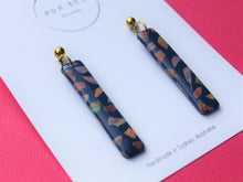 Load image into Gallery viewer, TERRAZZO DAY AND NIGHT - Stick Dangle with gold all top
